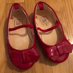 Toddler girls Red patent flats